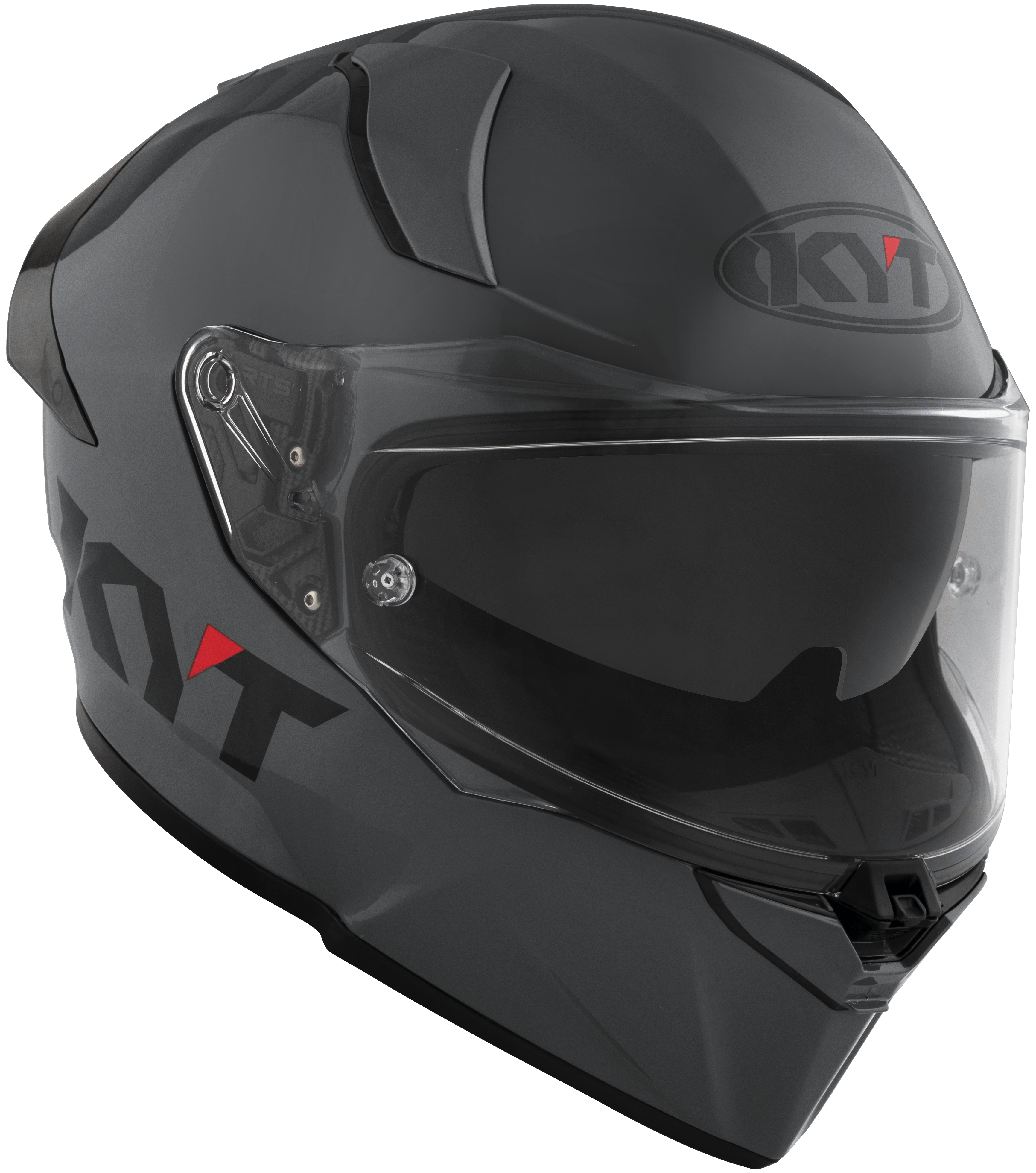 KYT R2R Helm Plain Grau Y6R200W1