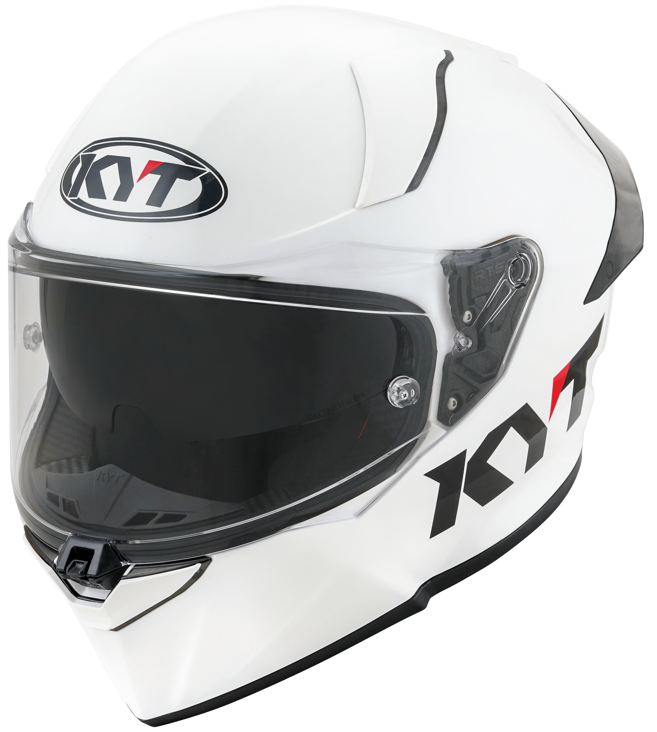 KYT R2R Helm Plain Weiß Y6R200W3