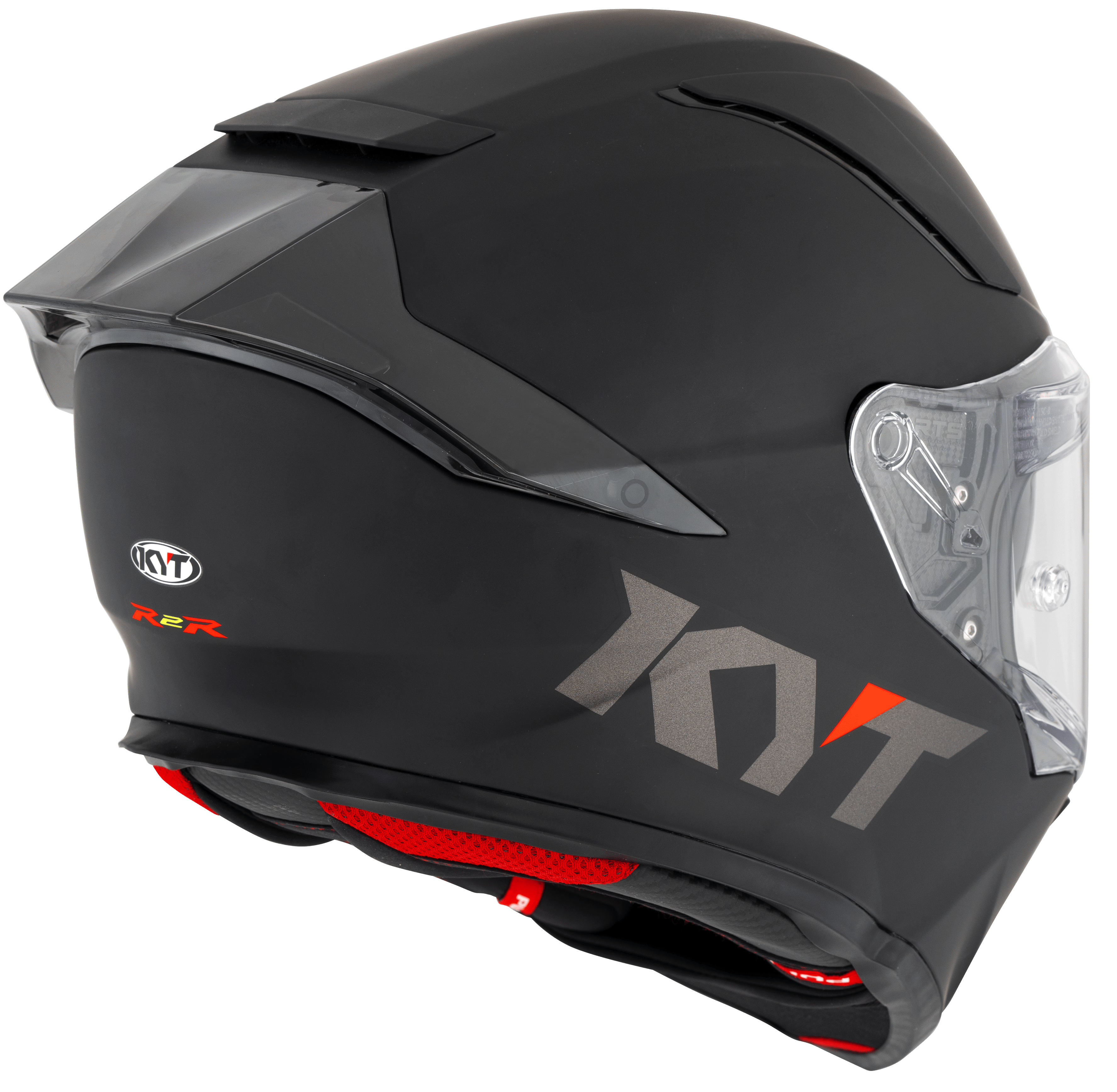 KYT R2R Helm Plain schwarz matt Y6R200X6