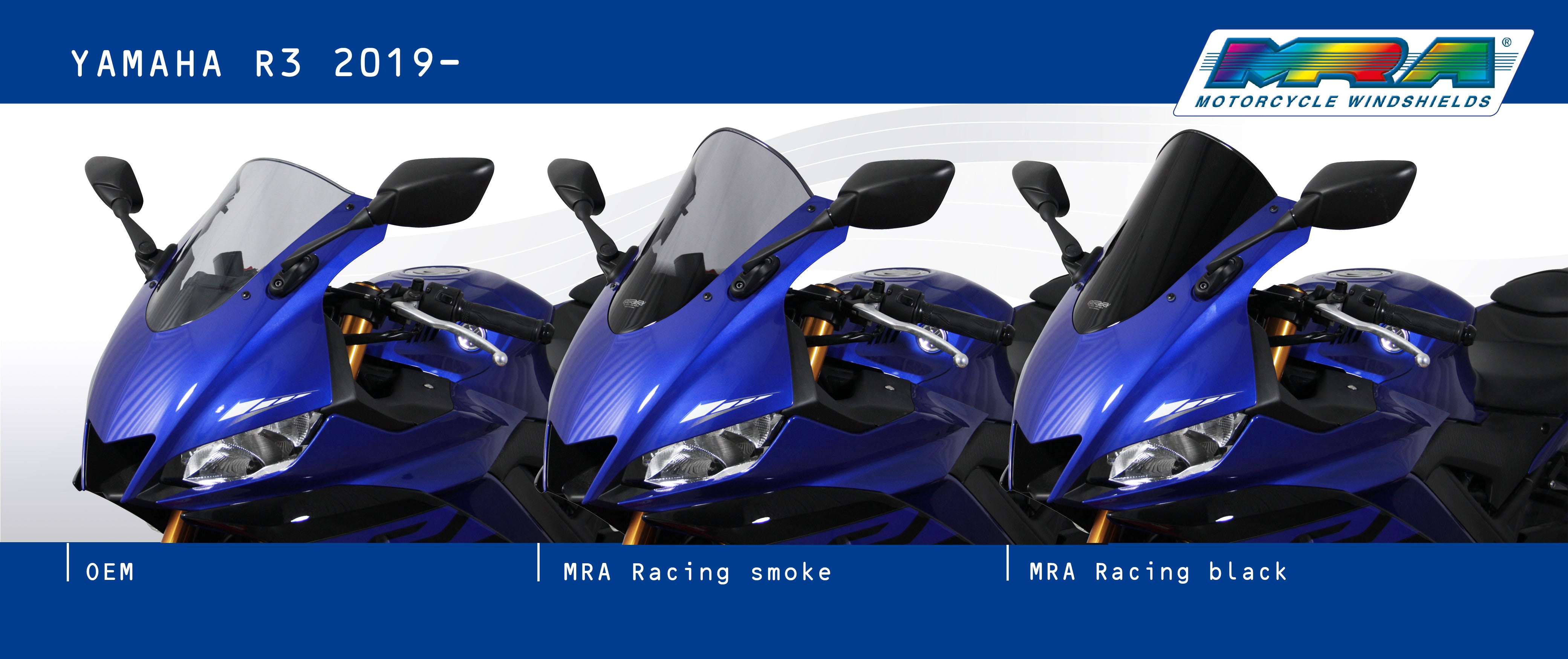 MRA R Racing Windshield Yamaha YZF-R3 (19-25)
