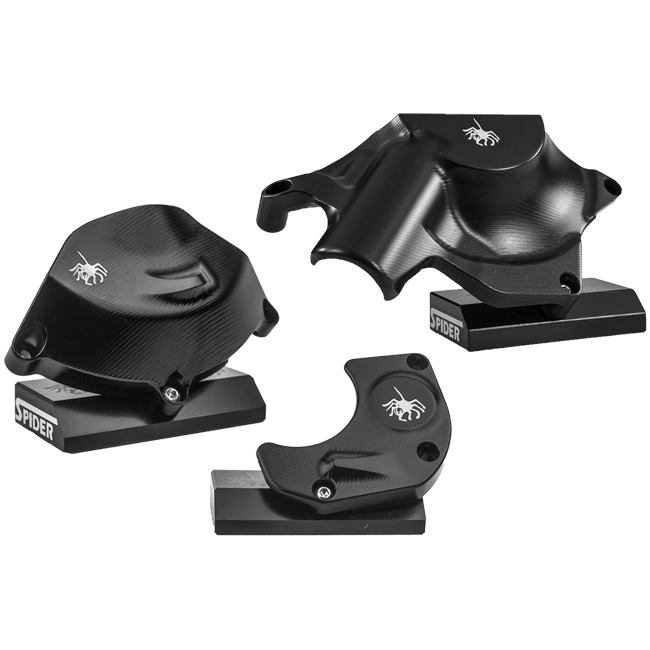Aluminium Motor Schutzdeckel Spider Racing Yamaha YZF-R6 RJ11, RJ15 und RJ27 (06-25) 20.Y151