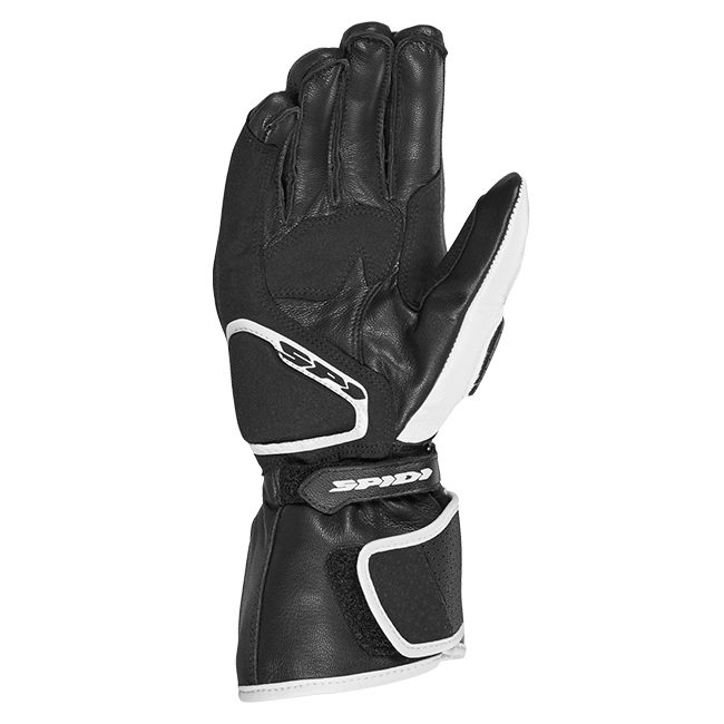 Spidi STR-6 Sport Motorrad Lederhandschuhe | Herren | Schwarz/Weiß | A221011