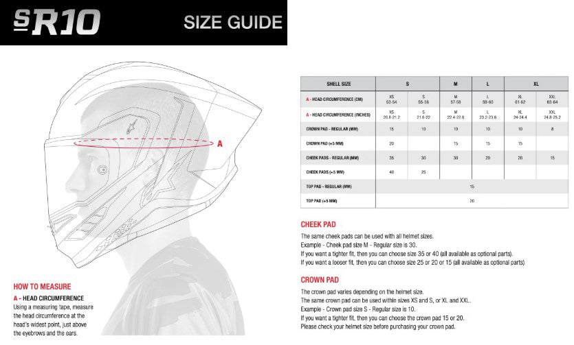 Alpinestars Supertech R10 Solid Helm Carbon Glanz 8200124-1902