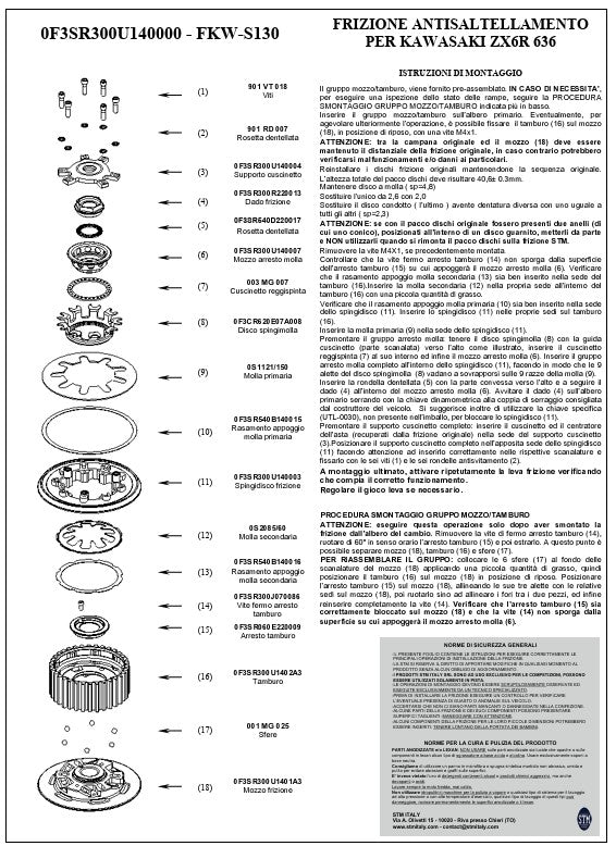 STM Anti-Hopping-Kupplung Kawasaki ZX-6 R/636/RR (19-26) FKW-S130