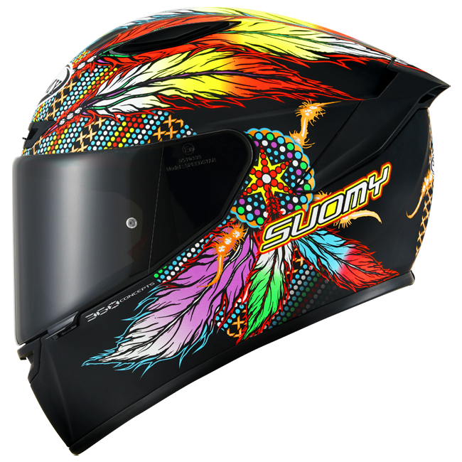 Suomy Track-1 Helm Chieftain Matt Black K6T10014