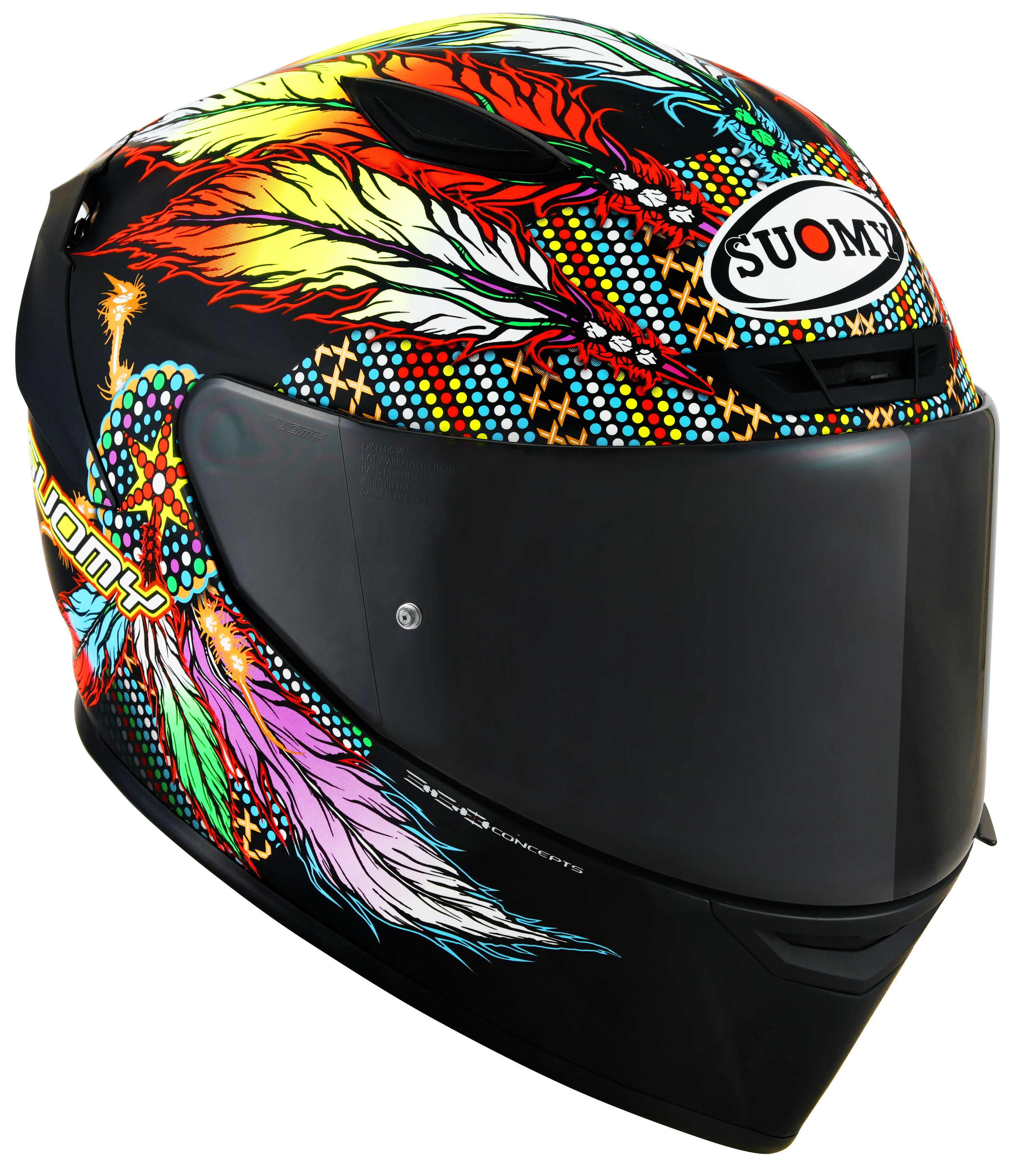 Suomy Track-1 Helm Chieftain Matt Black K6T10014