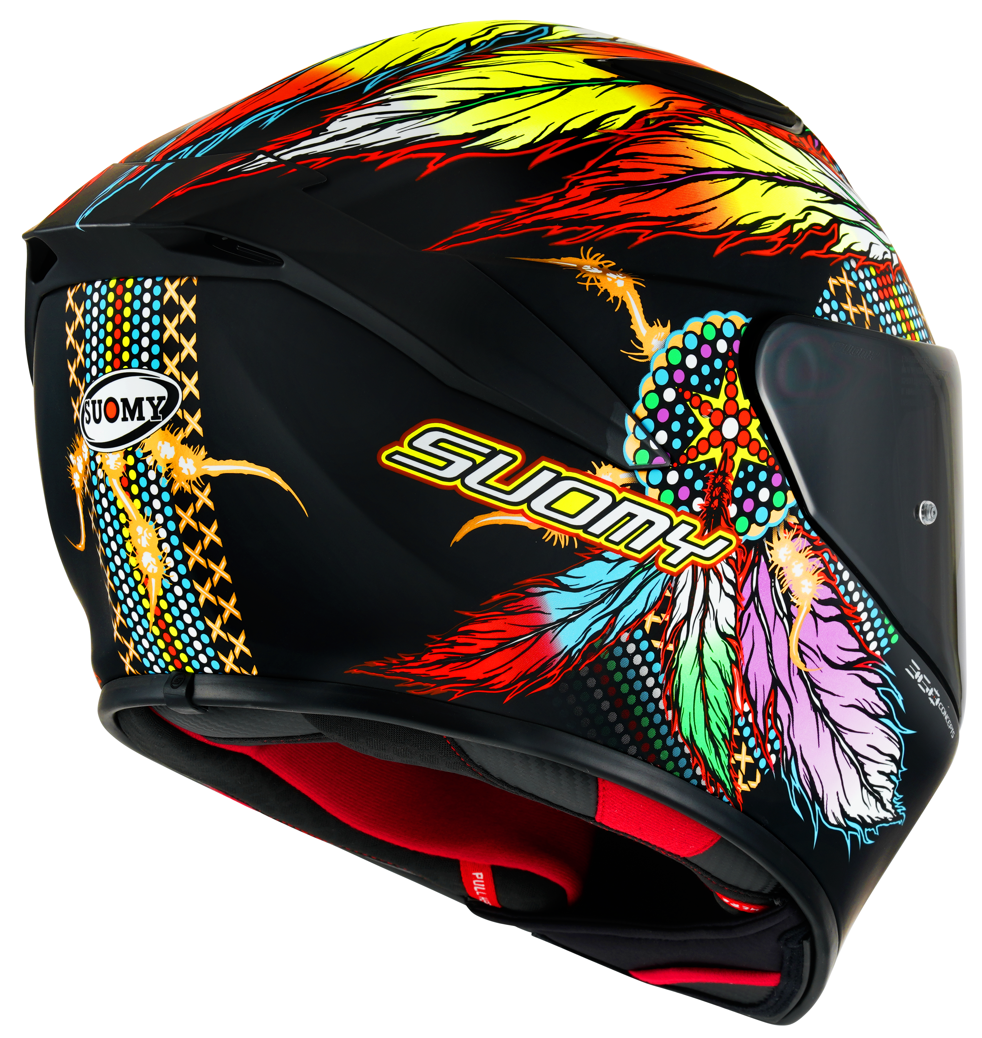 Suomy Track-1 Helm Chieftain Matt Black K6T10014
