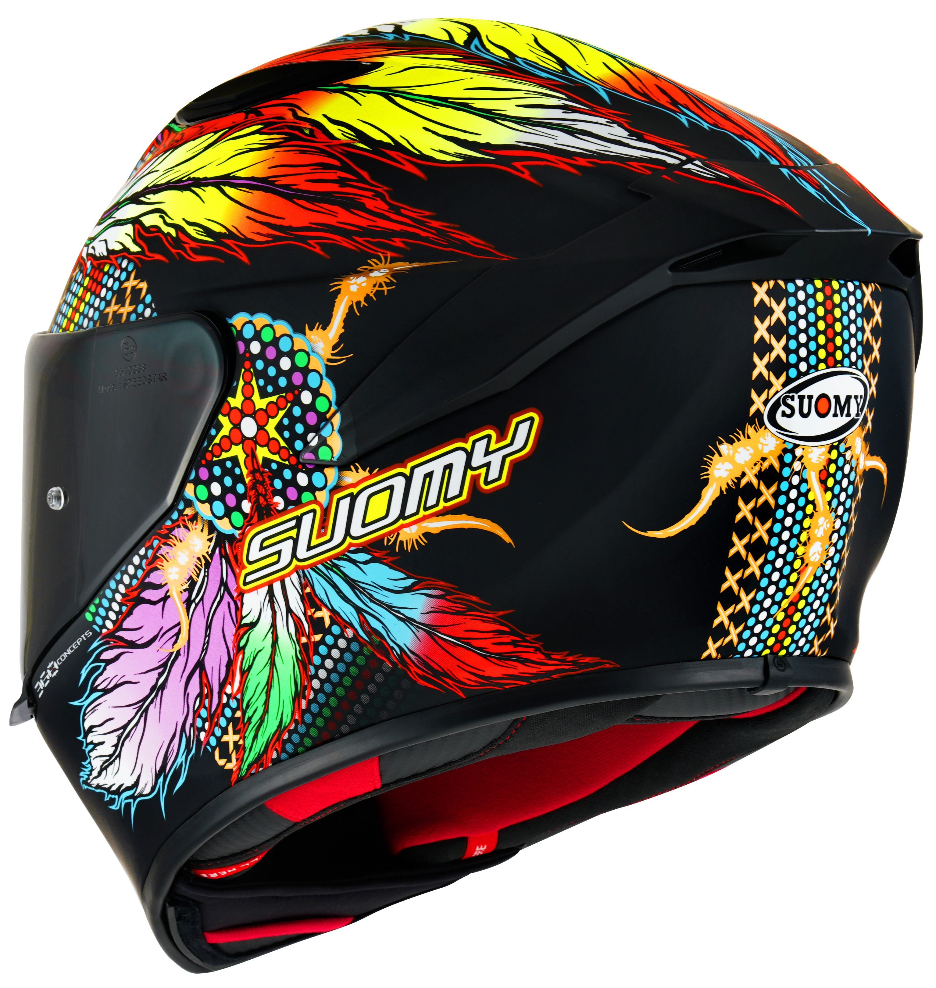 Suomy Track-1 Helm Chieftain Matt Black K6T10014