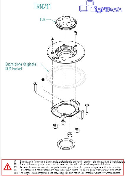 Tankdeckel Schraubverschluss LighTech BMW S1000RR (09-20) TRN211