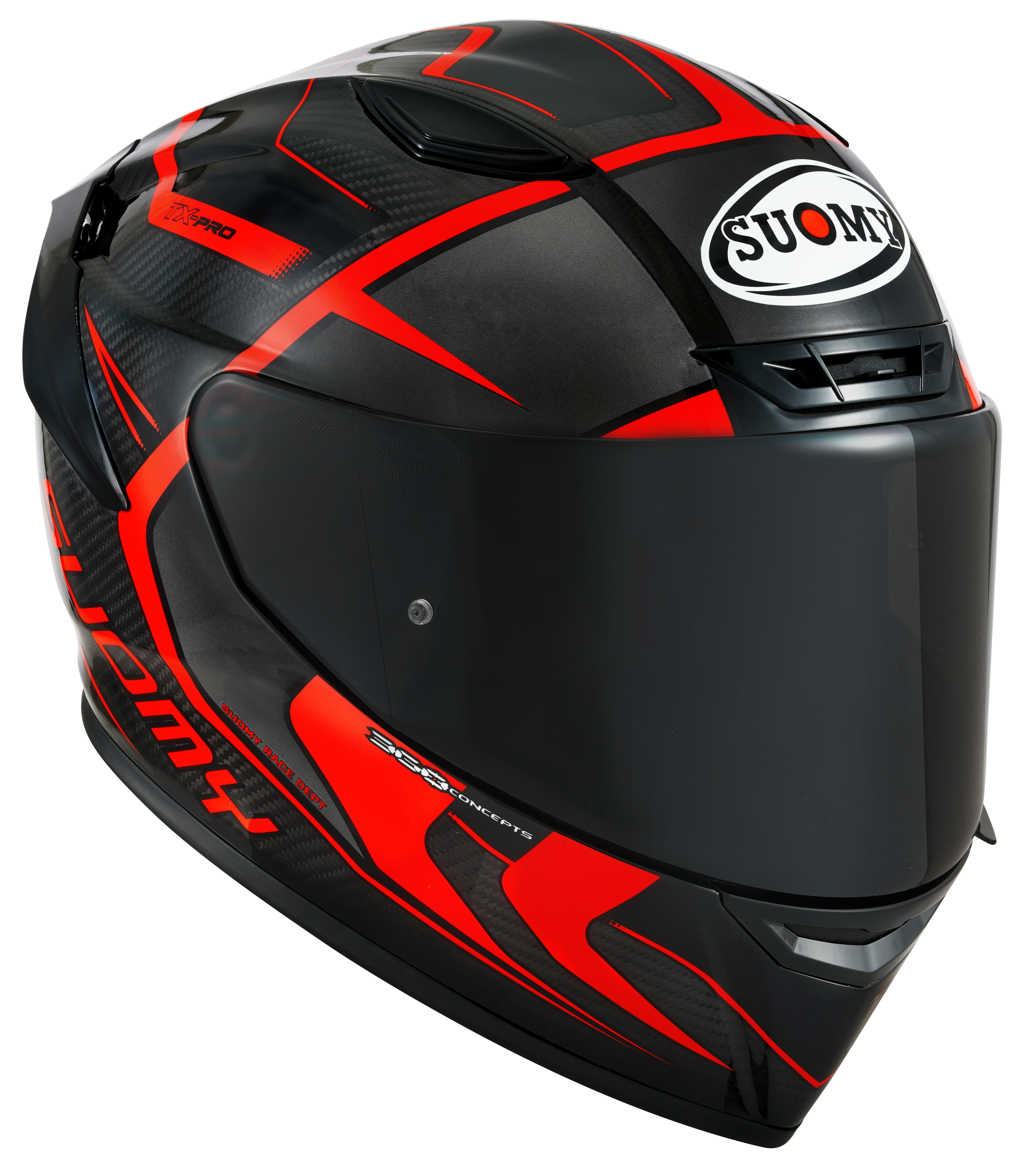Suomy TX-Pro Helm Carbon Advance Rot Fluo K6TX0003
