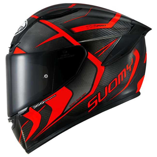 Suomy TX-Pro Helm Carbon Advance Rot Fluo K6TX0003