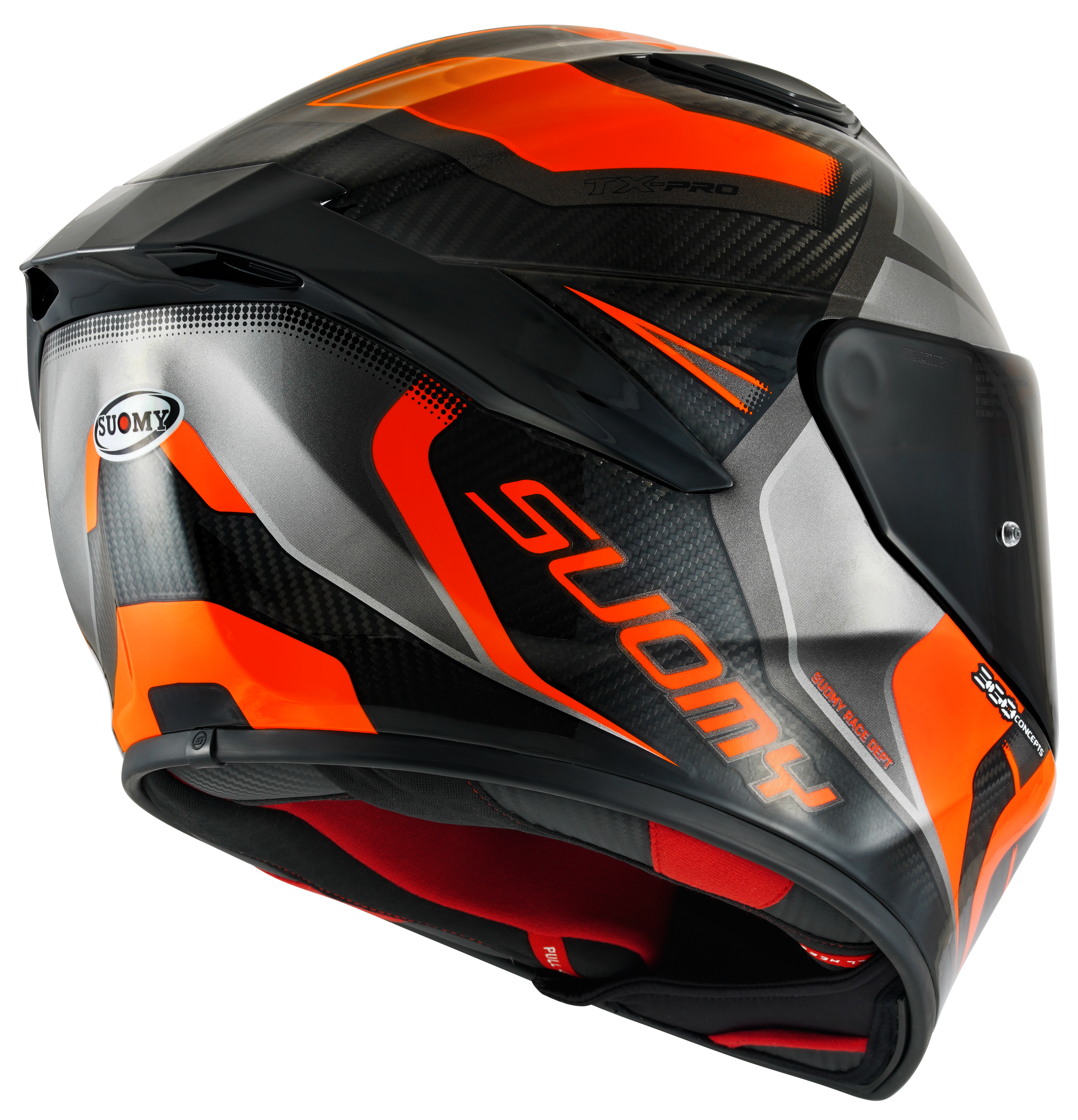 Suomy TX-Pro Helm Carbon Advance Orange Fluo K6TX0004