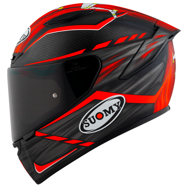 Suomy TX-Pro Helm Carbon Johnson Replica Rot Matt K6TX0010