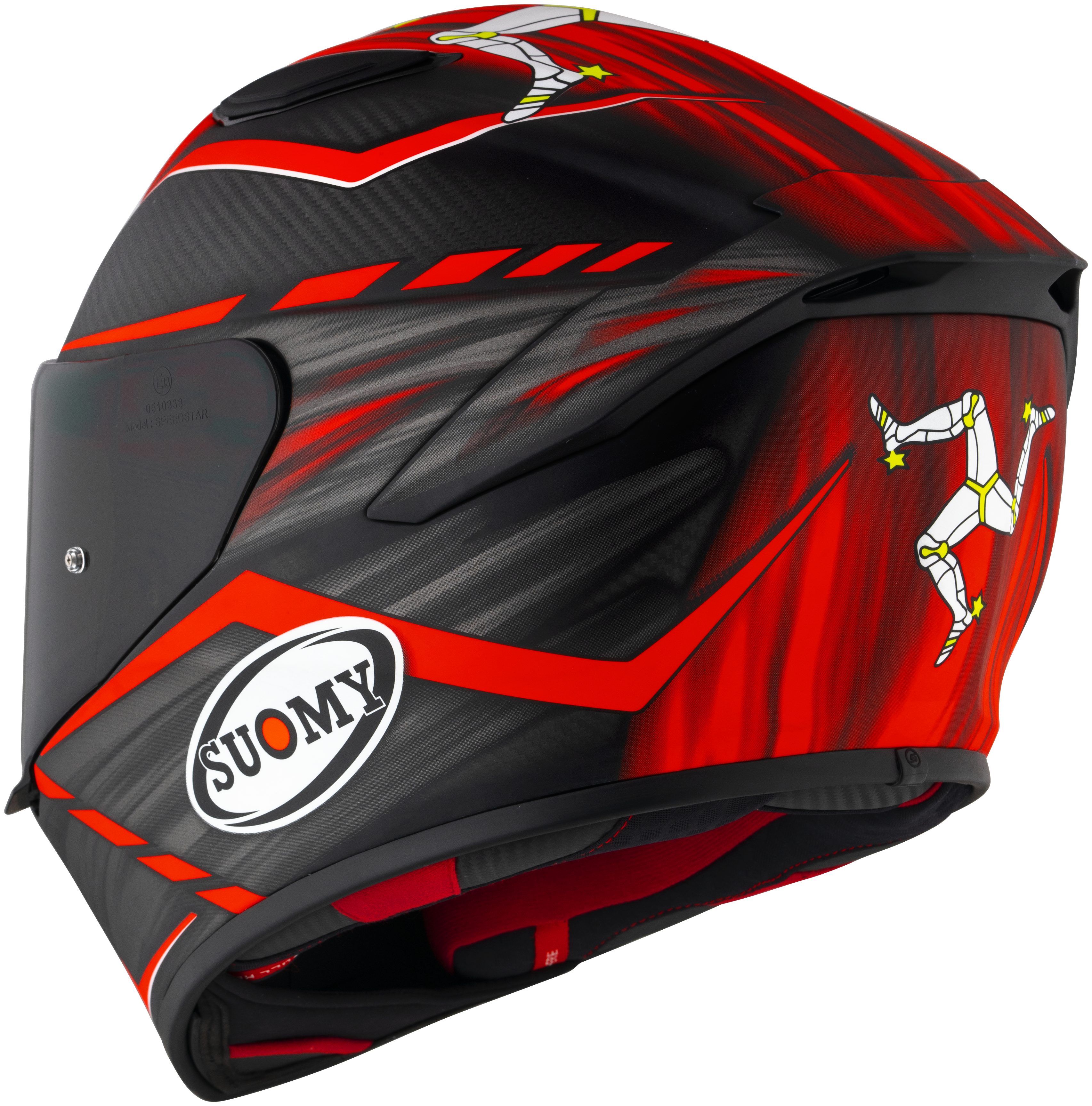 Suomy TX-Pro Helm Carbon Johnson Replica Rot Matt K6TX0010