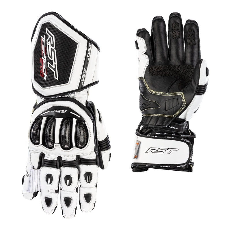 RST Tractech Evo 4 Motorrad Lederhandschuhe | Herren | Weiß | 102666