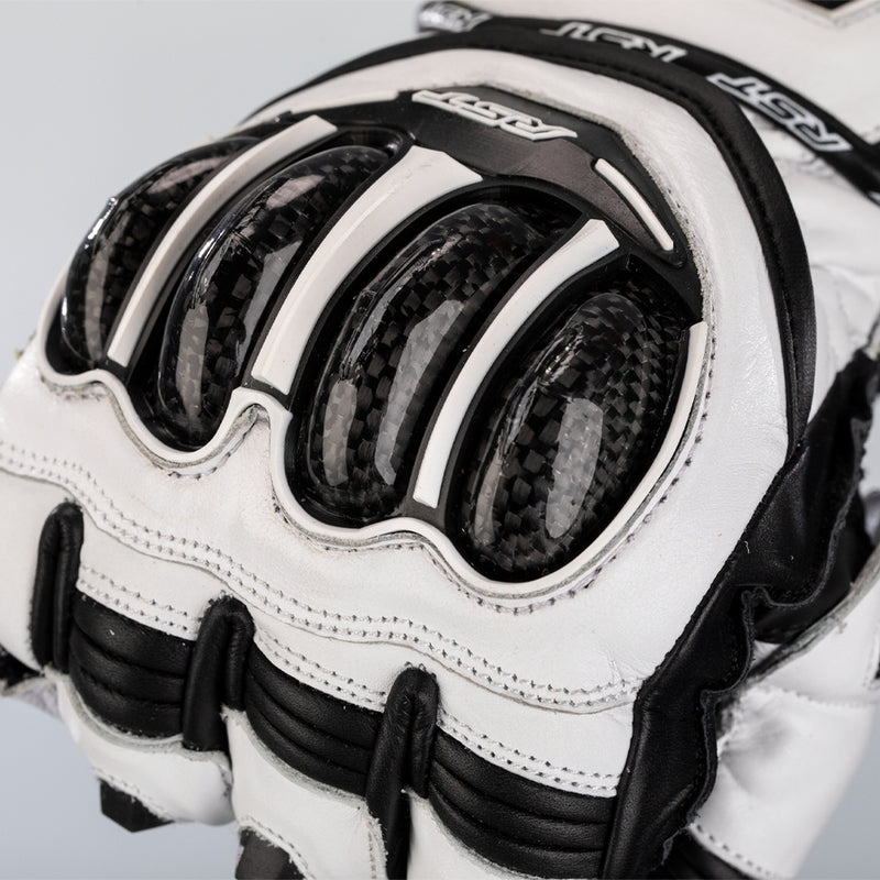 RST Tractech Evo 4 Motorrad Lederhandschuhe | Herren | Weiß | 102666