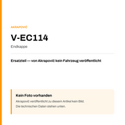 Akrapovic Endkappe V-EC114 — Platzhalter, kein Herstellerfoto verfügbar