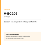 Akrapovic Endkappe V-EC209 — Platzhalter, kein Herstellerfoto verfügbar