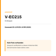 Akrapovic Endkappe Kawasaki ZX-10 R / ZX-10 RR (20-20) V-EC215 — Platzhalter, kein Herstellerfoto verfügbar