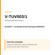 Akrapovic Geräuschdämpfer-Einsatz V-TUV003/1 — Platzhalter, kein Herstellerfoto verfügbar