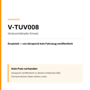 Akrapovic Geräuschdämpfer-Einsatz V-TUV008 — Platzhalter, kein Herstellerfoto verfügbar