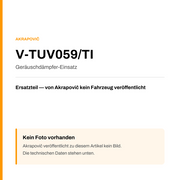 Akrapovic Geräuschdämpfer-Einsatz V-TUV059/TI — Platzhalter, kein Herstellerfoto verfügbar