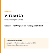 Akrapovic Geräuschdämpfer-Einsatz V-TUV148 — Platzhalter, kein Herstellerfoto verfügbar