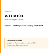 Akrapovic Geräuschdämpfer-Einsatz V-TUV193 — Platzhalter, kein Herstellerfoto verfügbar