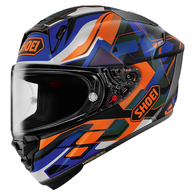 Shoei X-SPR PRO Helm Valion TC-8 Orange / Blau