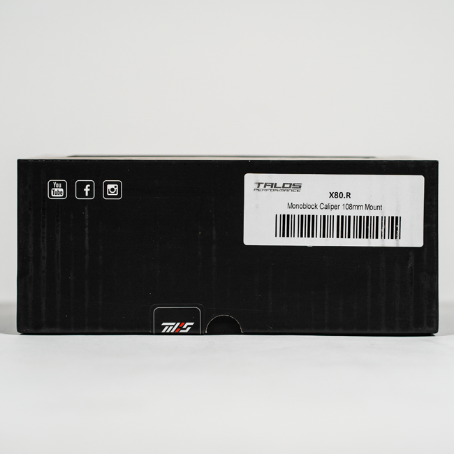 Talos X80 SBK Racing Monoblock P4 34/38 108mm Bremszange Vorne Rechts | X80.108.HD.R