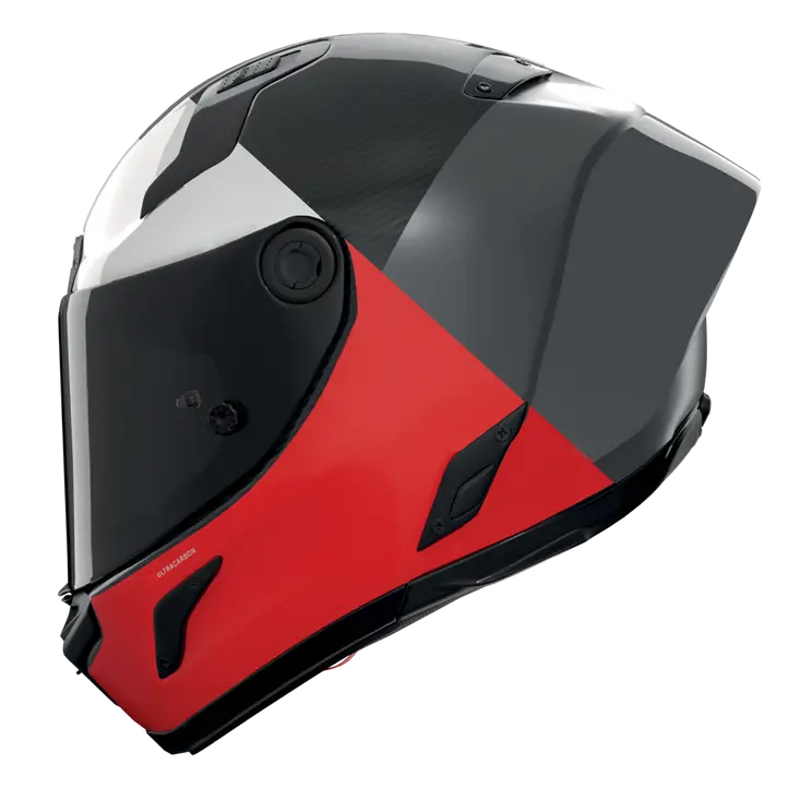 Nolan X-804 RS Helm Ultra Carbon Blocco Rot/Weiß 369