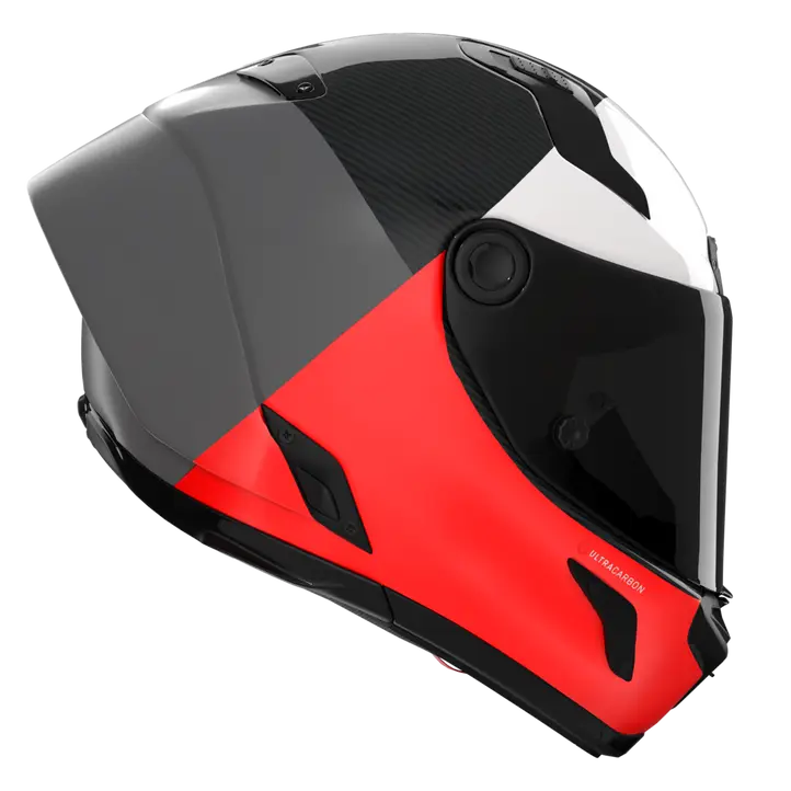 Nolan X-804 RS Helm Ultra Carbon Blocco Rot/Weiß 369