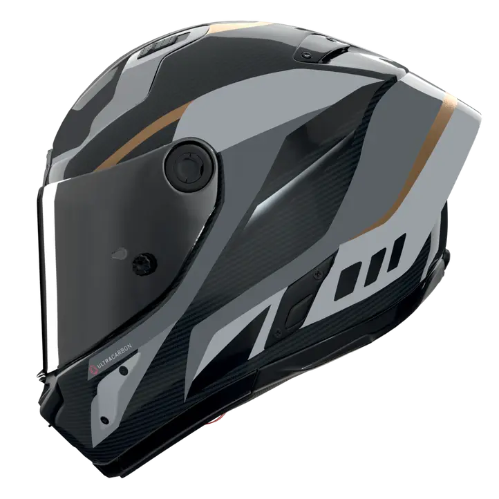 Nolan X-804 RS Helm Ultra Carbon Lesmo Schwarz/Grau/Gold 361