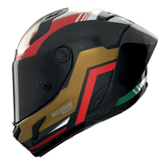 Nolan X-804 RS Helm Ultra Carbon Piega Gold/Rot/Grün 367