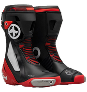 XPD XP9-S Racing und Straßen Motorradstiefel | Herren | Schwarz/Rot