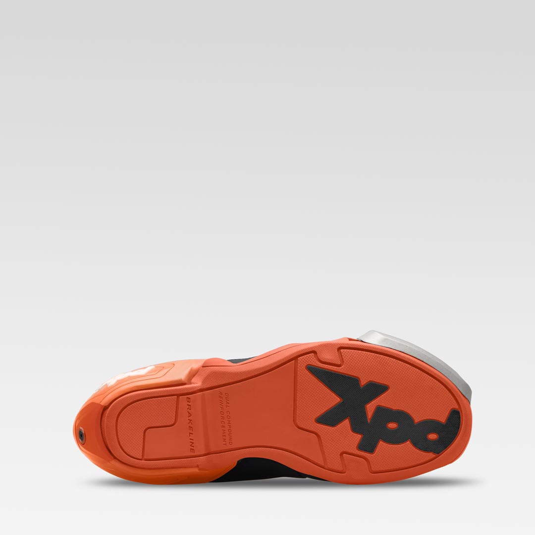 XPD X10-R Racing und Straßen Motorradstiefel | Herren | Schwarz/Orange