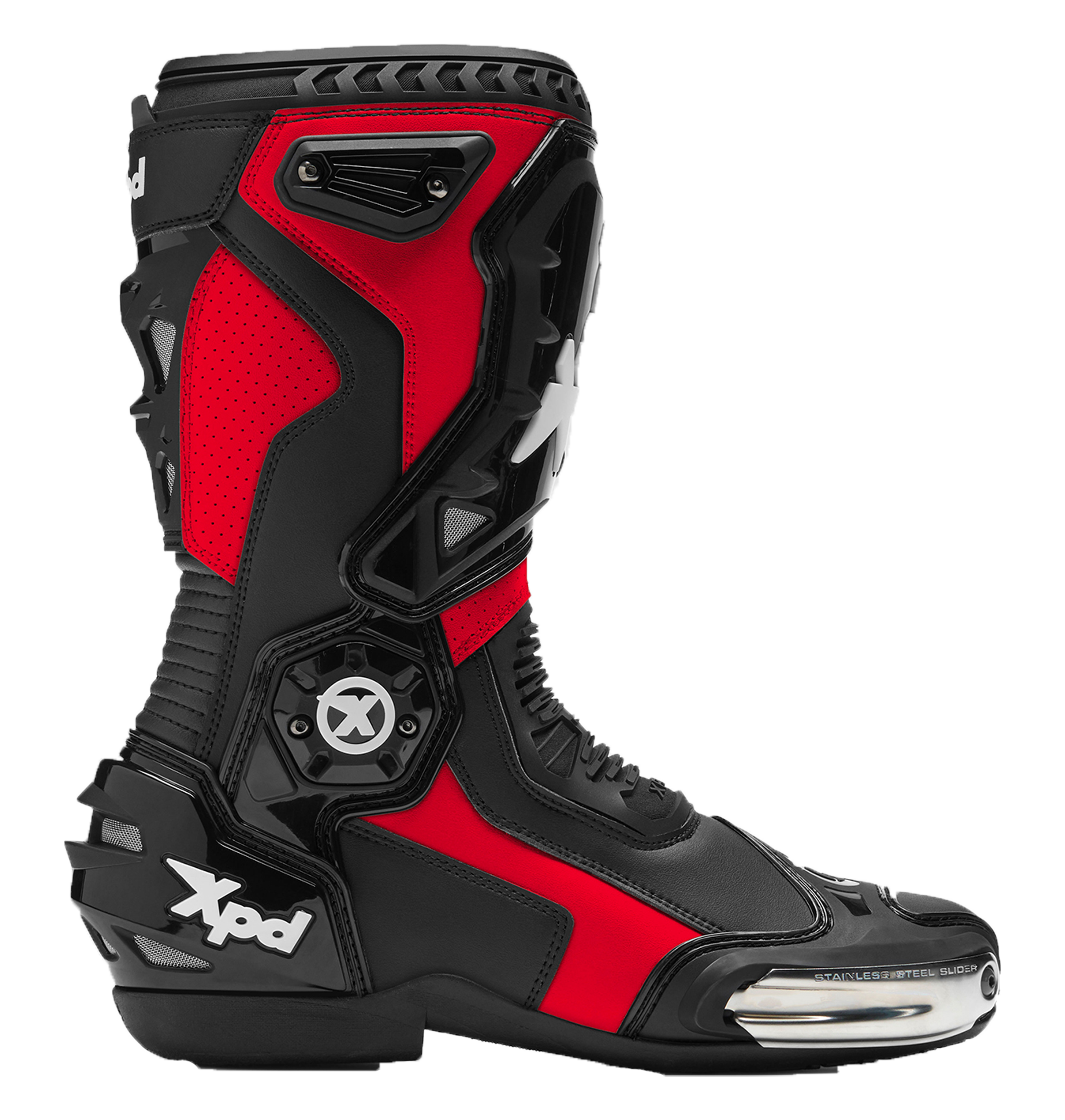 XPD XP6-S Motorradstiefel | Herren | Rot/Schwarz