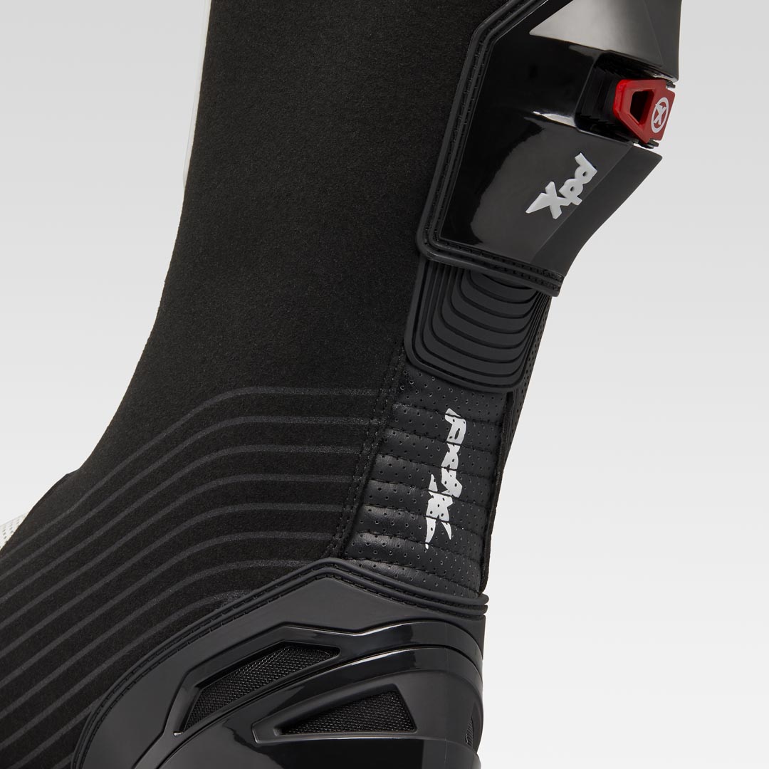 XPD XP9-R AIR perforierter Racing und Straßen Motorradstiefel | Herren | Weiß/Schwarz