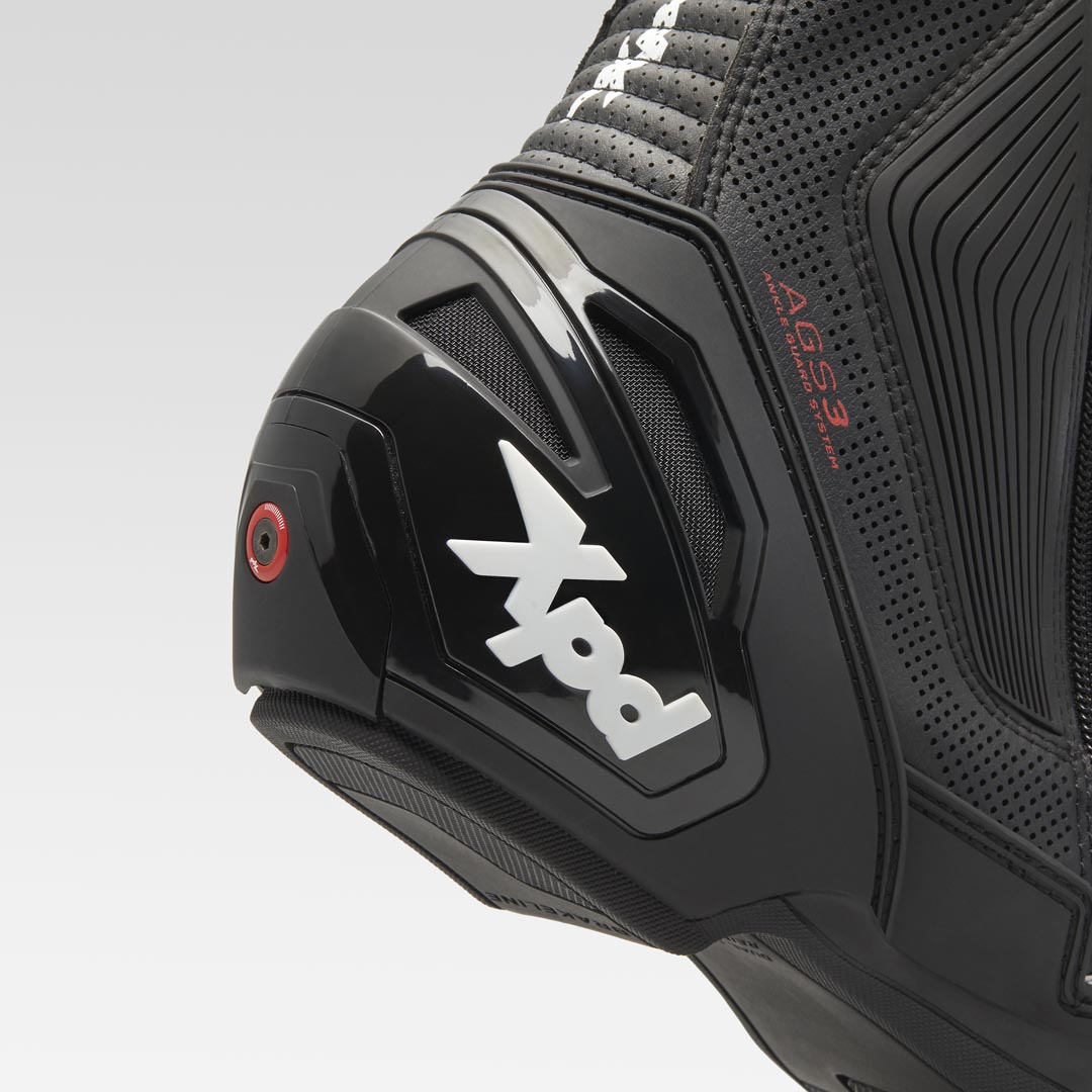 XPD XP9-R AIR perforierter Racing und Straßen Motorradstiefel | Herren | Weiß/Schwarz