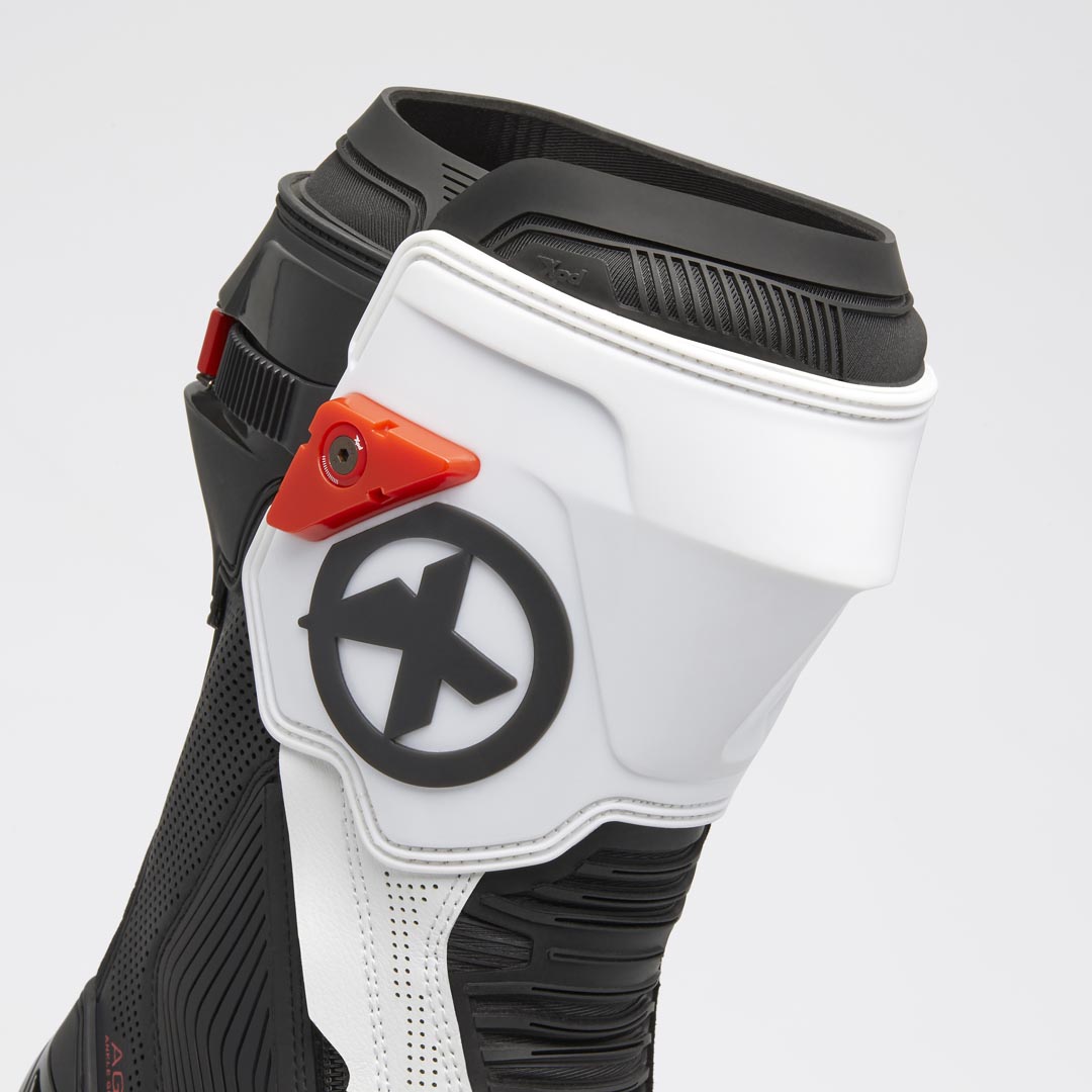 XPD XP9-R AIR perforierter Racing und Straßen Motorradstiefel | Herren | Weiß/Schwarz