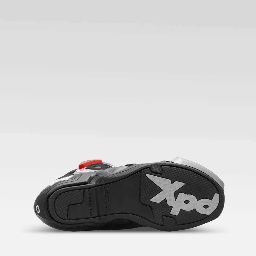 XPD XP9-R AIR perforierter Racing und Straßen Motorradstiefel | Herren | Weiß/Schwarz