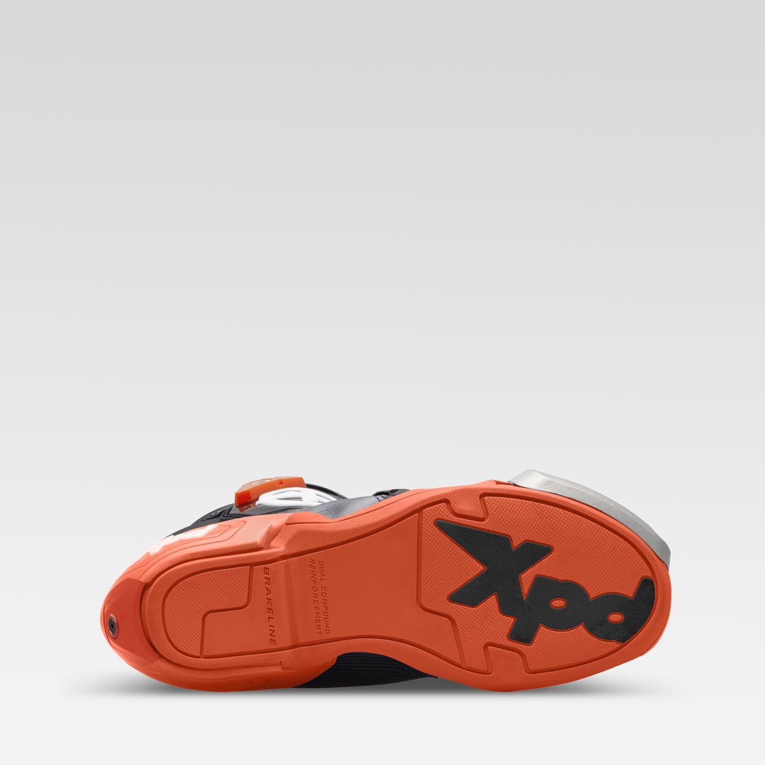 XPD XP9-R Racing und Straßen Motorradstiefel | Herren | Orange/Schwarz