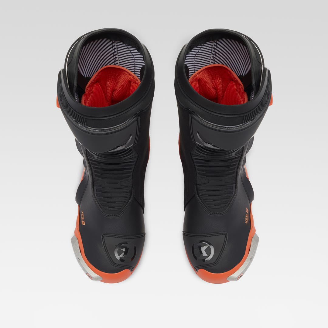 XPD XP9-R Racing und Straßen Motorradstiefel | Herren | Orange/Schwarz