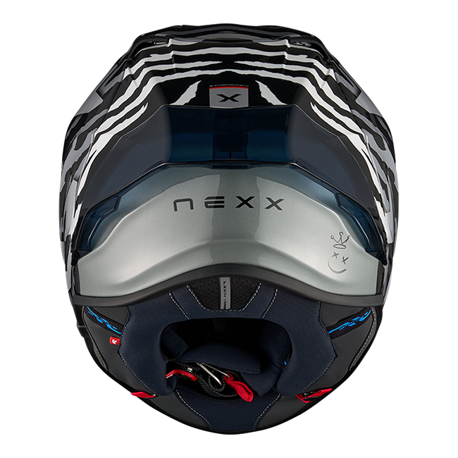 Nexx X.R3R Helm Ziger Carbon Schwarz Grau 01XR323513066