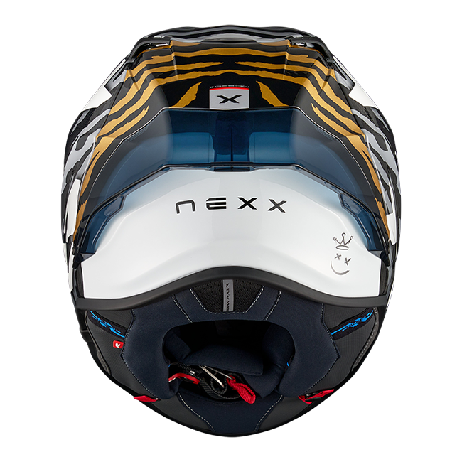 Nexx X.R3R Helm Ziger Carbon Grau Gold 01XR323513378