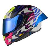 Nexx X.R3R Helm Ziger Carbon Lila Blau 01XR323513377