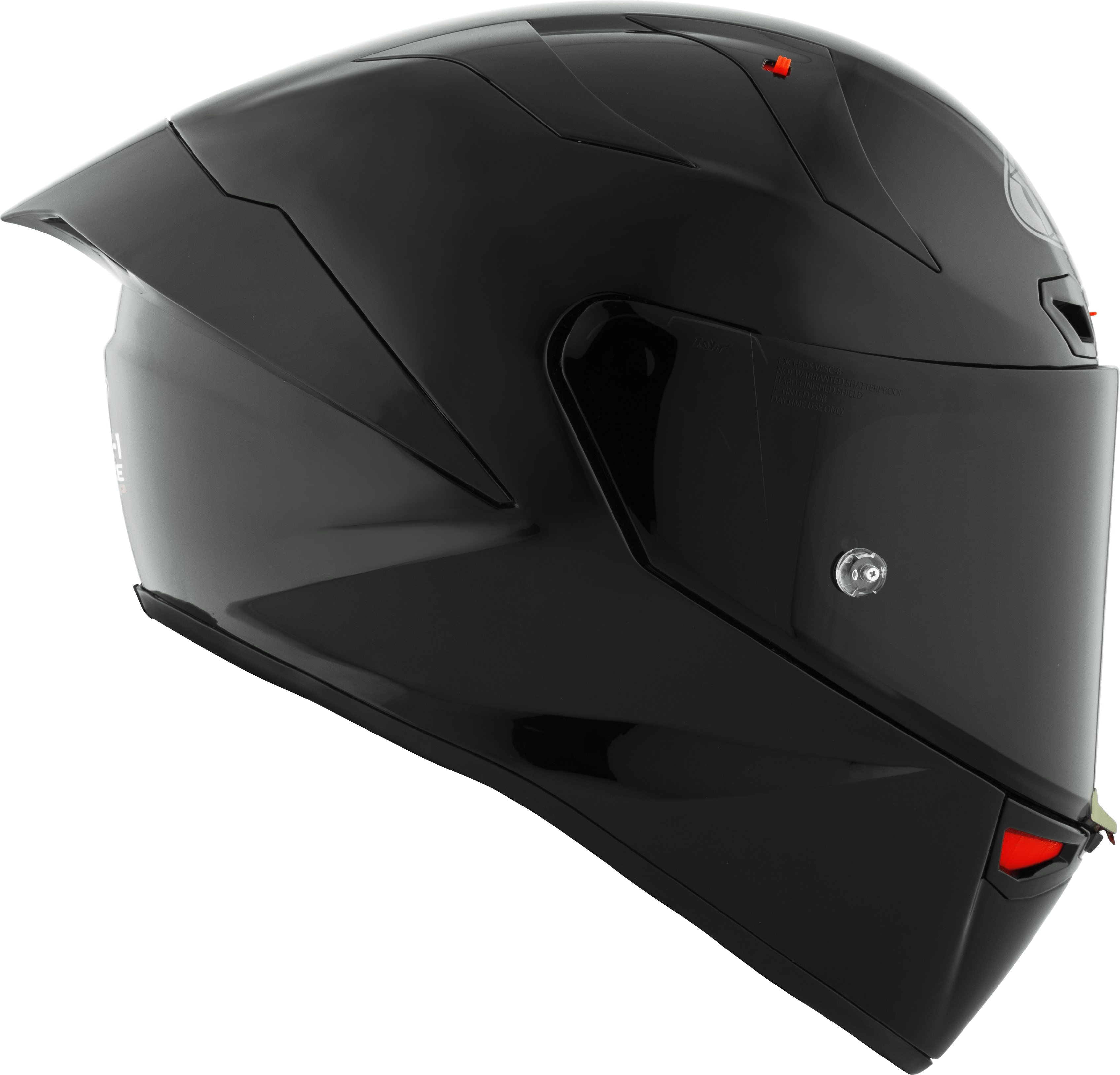 KYT KX-1 Race GP Helm Plain Schwarz Y6KX00X6