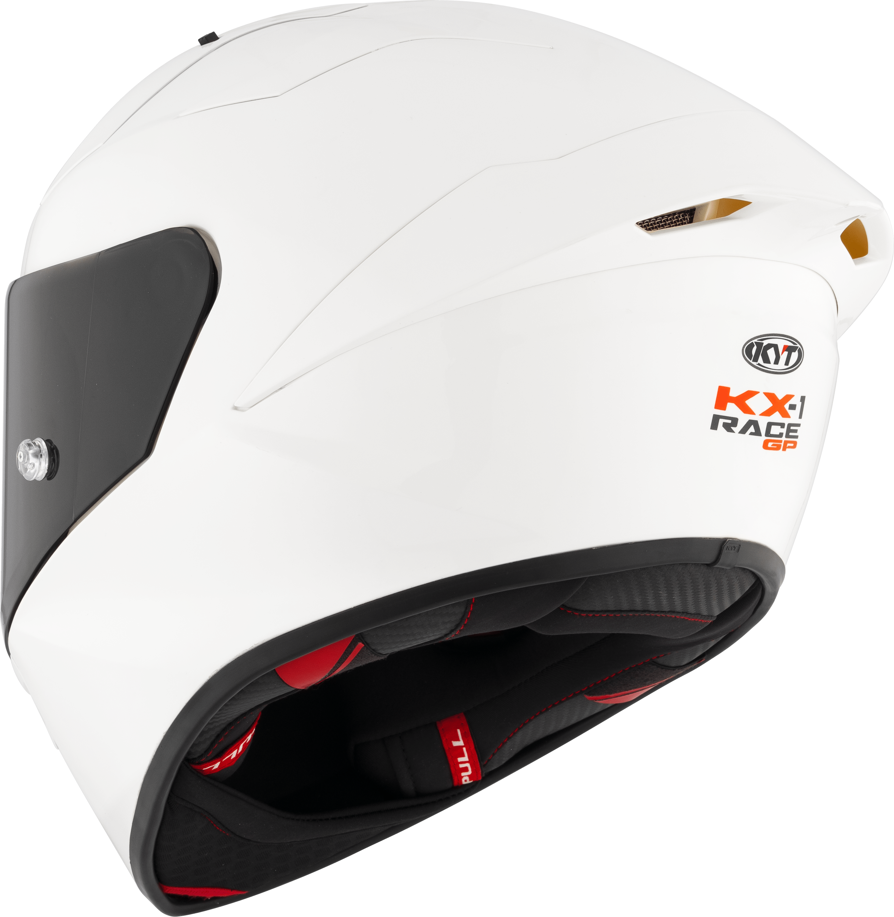 KYT KX-1 Race GP Helm Plain Weiß Y6KXX0W3