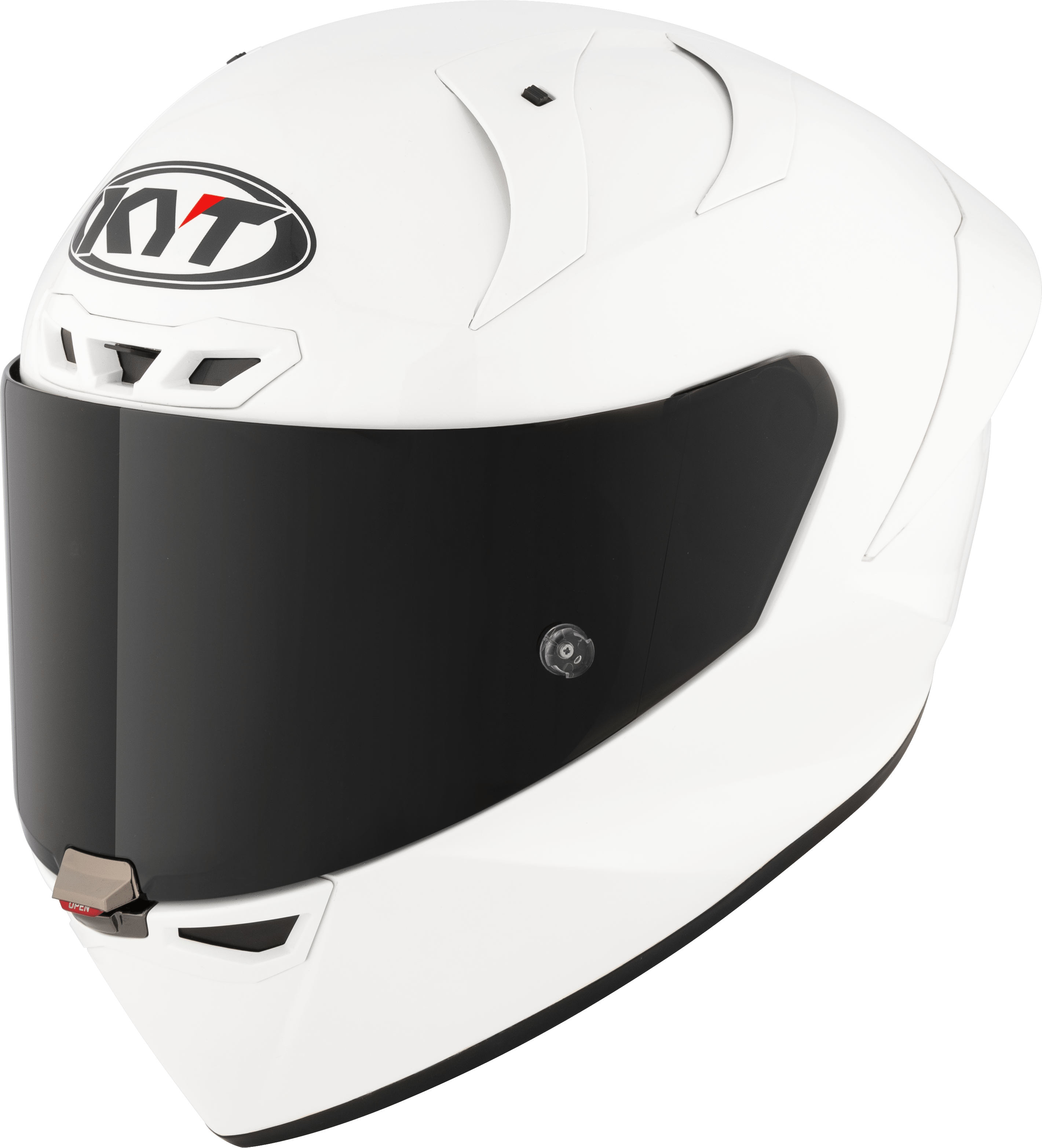 KYT KX-1 Race GP Helm Plain Weiß Y6KXX0W3