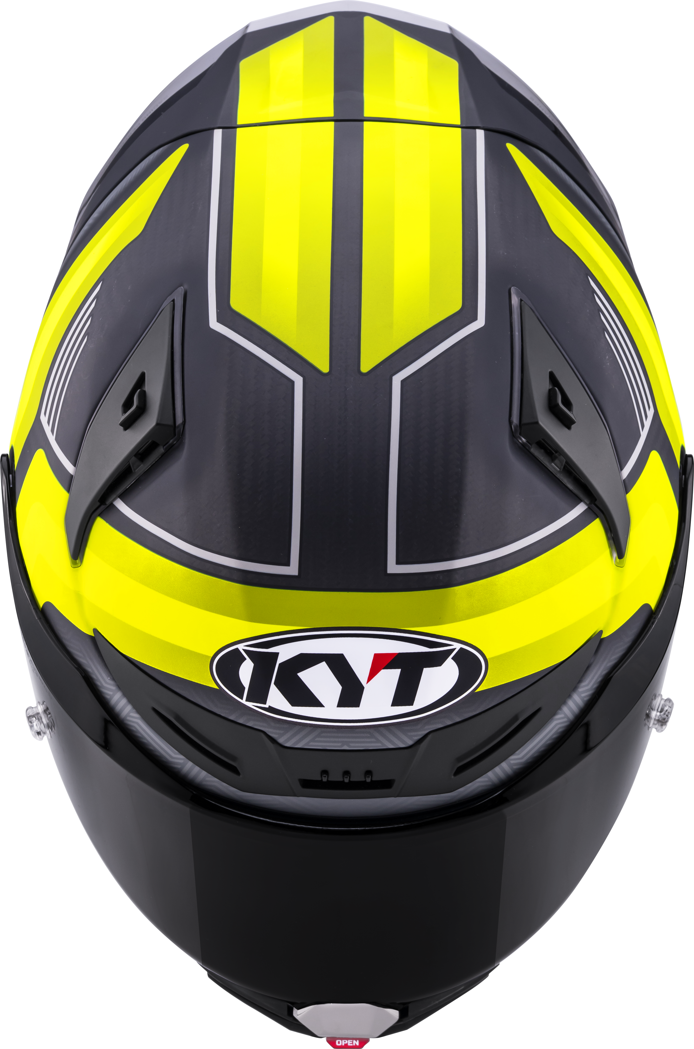 KYT R1R Racing Helm Carbon Accelerator Gelb Y6R10010